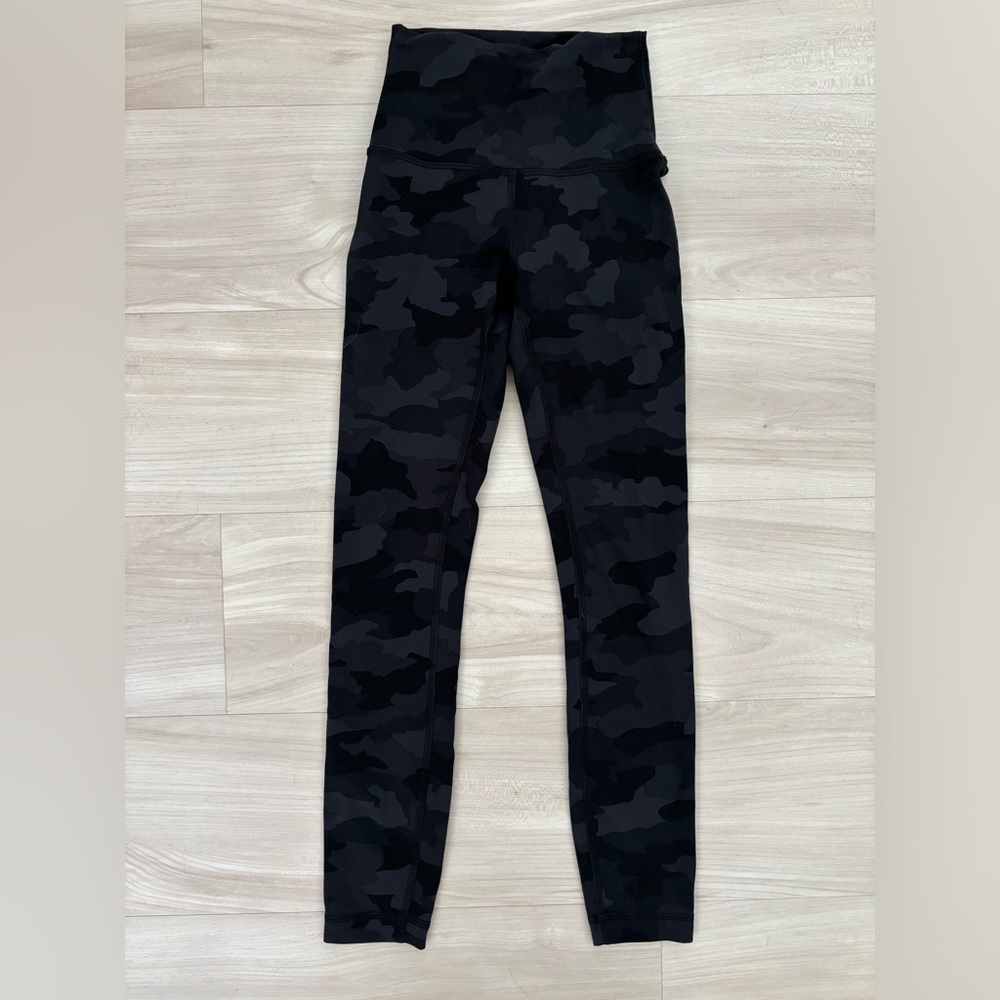 Lululemon Wunder Train High-Rise Tight 25" Heritage 365 Camo Deep Coal Multi 0